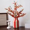 Nordic Ins Black and Red Striped Ceramic Vase Ornament Bedroom Dining Table Flower Arrangement Container Wedding Vase Decoration