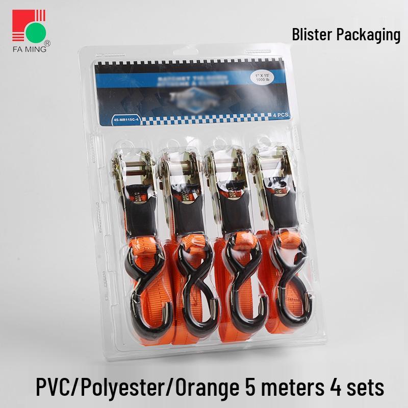 25mm Polyester Self-Driving Off-Road Luggage Ratchet Tie-Down Straps