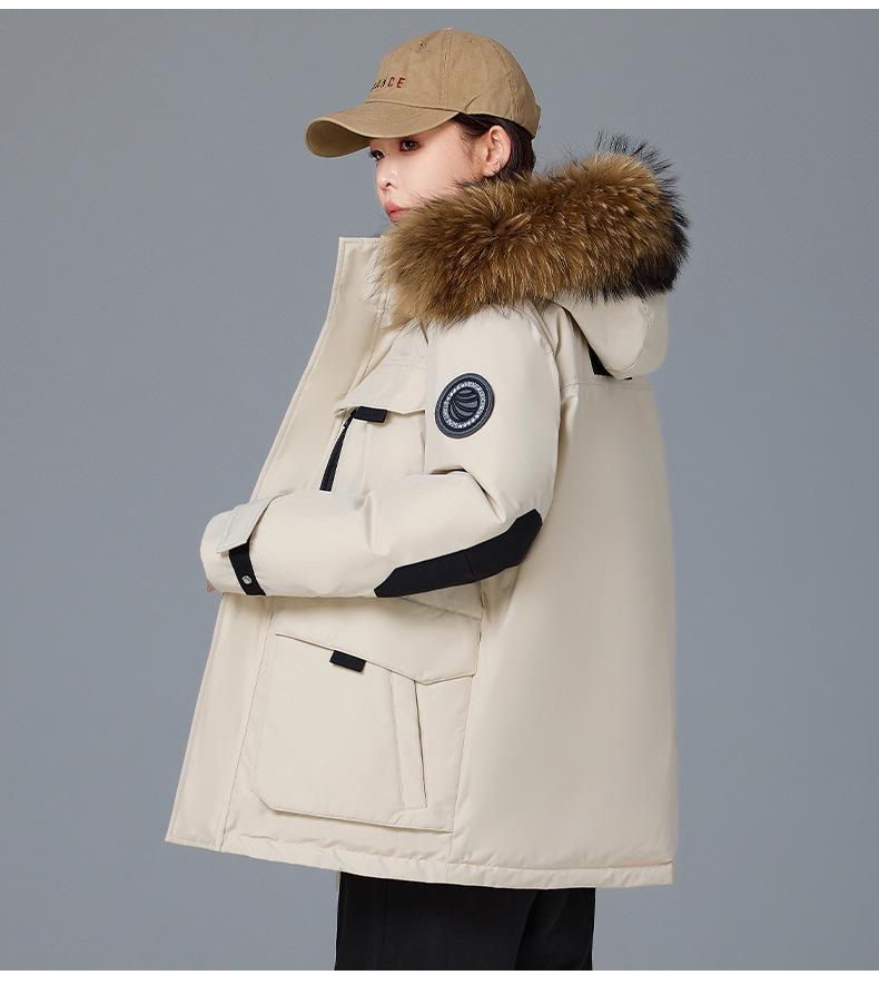 Unisex Winter 2025 Parka: Trendy, Thick, Warm Workwear Ski Jacket for Couples