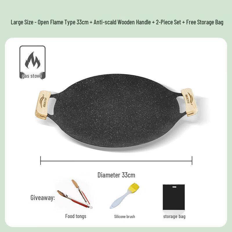 ZISIZ Induction-Ready Iron Grill Pan