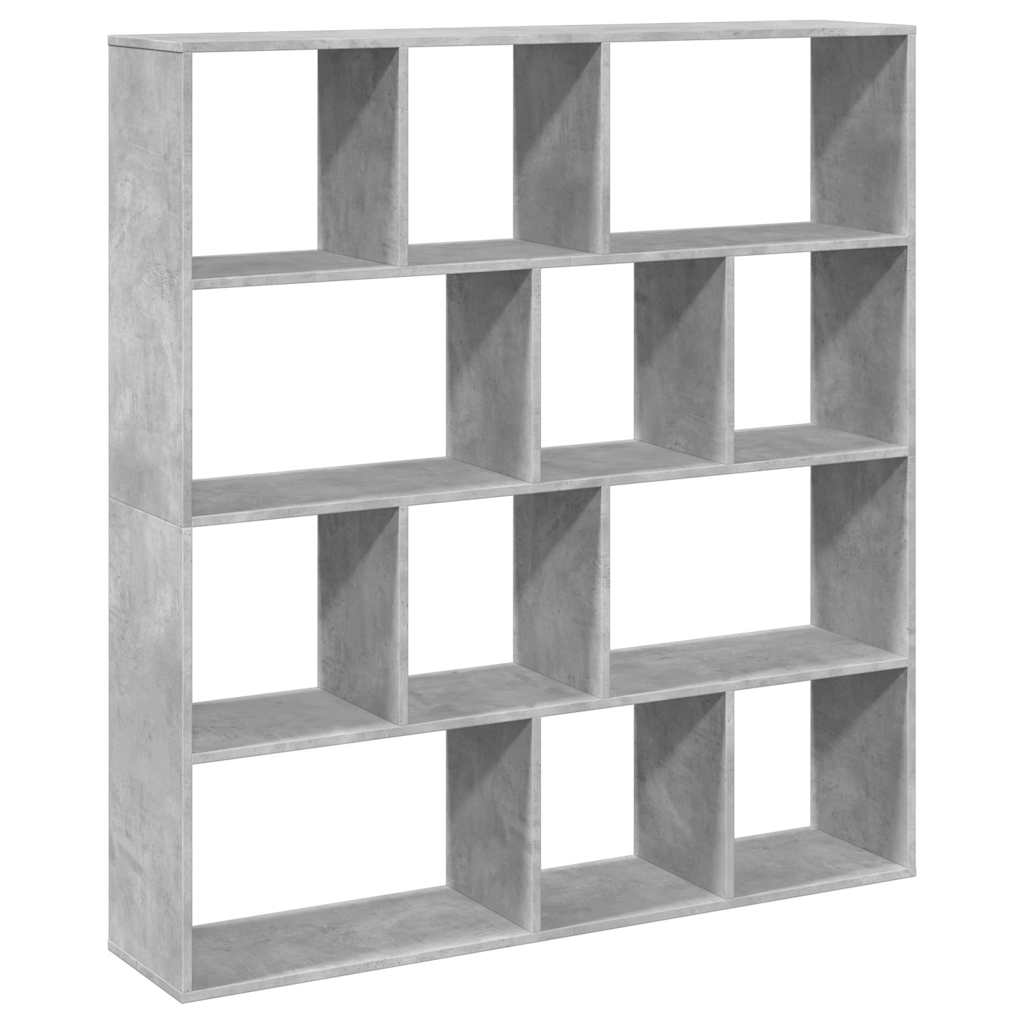 Bookshelf Concrete Grey 132 x 29 x 141.5 cm Engineered Wood
