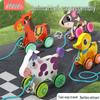 Wooden Pull-Along Cartoon Animal Walker for Toddlers