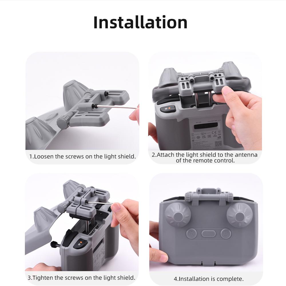 Remote Control Hood Cover for DJI RC-N3/RC-N2/RC-N1 Adjustable Protective Shield