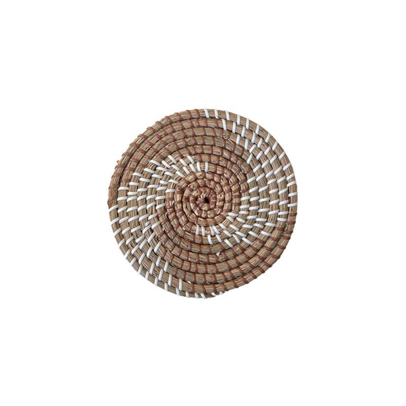 Bohemian Ethnic Circular Wall Decor Homestay Living Room Straw Woven Hanging Woven Background Dekoration
