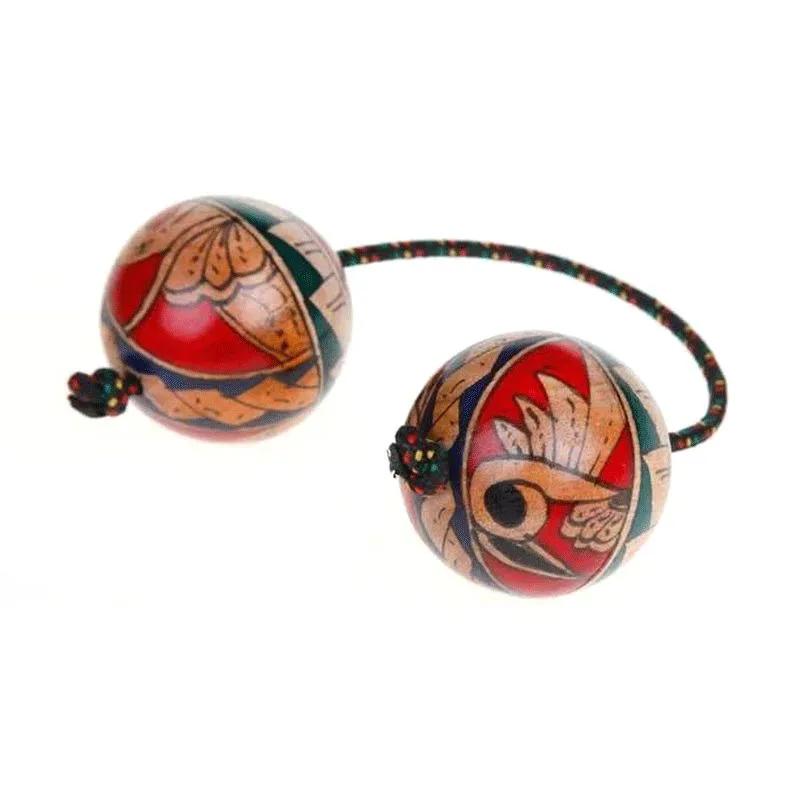1pcs African Drum Shakers-Dual Ball Percussion Instruments Durable Rhythmic Accessories & Adults,Drumming Classes,Dance Parties