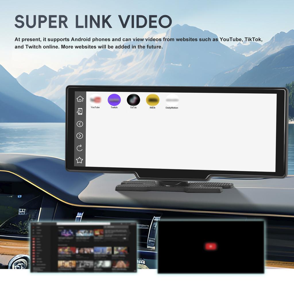 10.26inch HD Car Display Car Navigation System CarPlay all-in-one Machine Camera