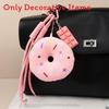 Sweet Donut Plush Keychain With Polyester Material For Bag Accessories