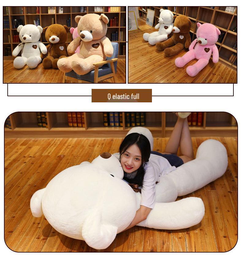 Large Cute Teddy Bear Plush Toy - Sleeping Doll Pillow for Girls