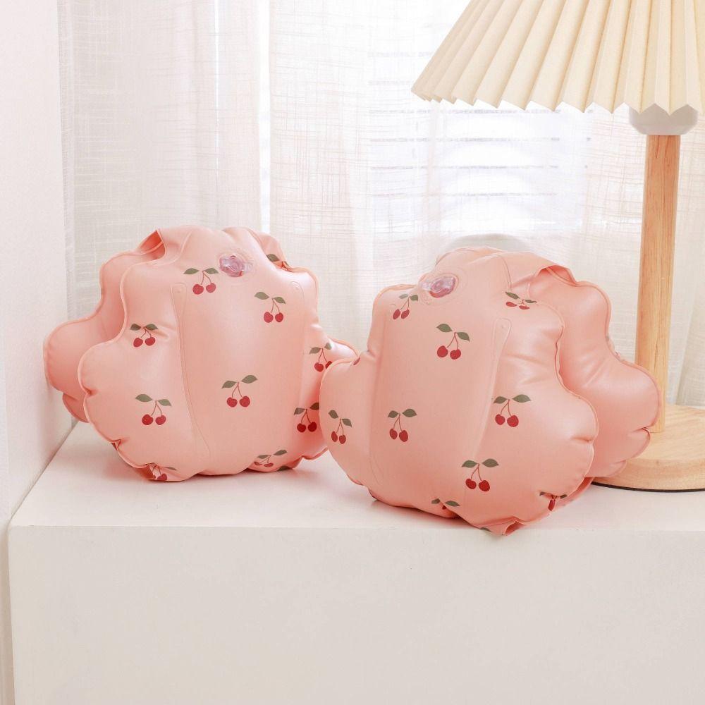 

Vintage Swimming Inflatable Arm Rings Portable Swim Floating Circle Pool Safety Gear