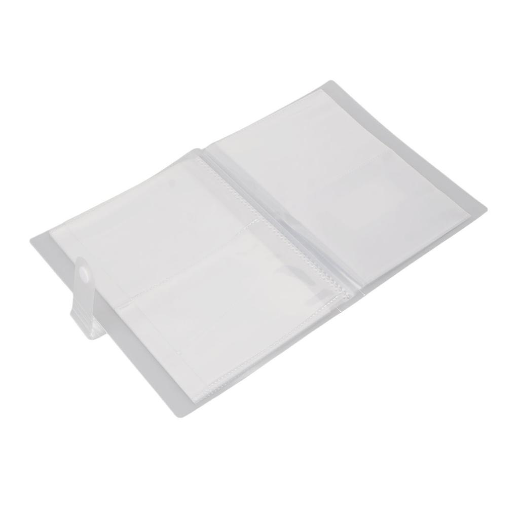 80 Slots Nail Art Sticker Storage Book Large Capacity Frosted Transparent Empty Nail Art Sticker Photo Album