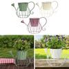 Văzătoare în formă de stropitoare Ghiveci pentru plante Ghiveci de flori Decorațiune pentru casă Cadou unic cu mâner Ghiveci rustic din fier Ghiveci de flori pentru grădină în aer liber