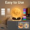 16 Farben Kreative 3D-LED-Mondnachtlampe 360° drehbares Mondnachtlicht für das Home-Office-Zimmer Touch Control Desktop-Mondlampe