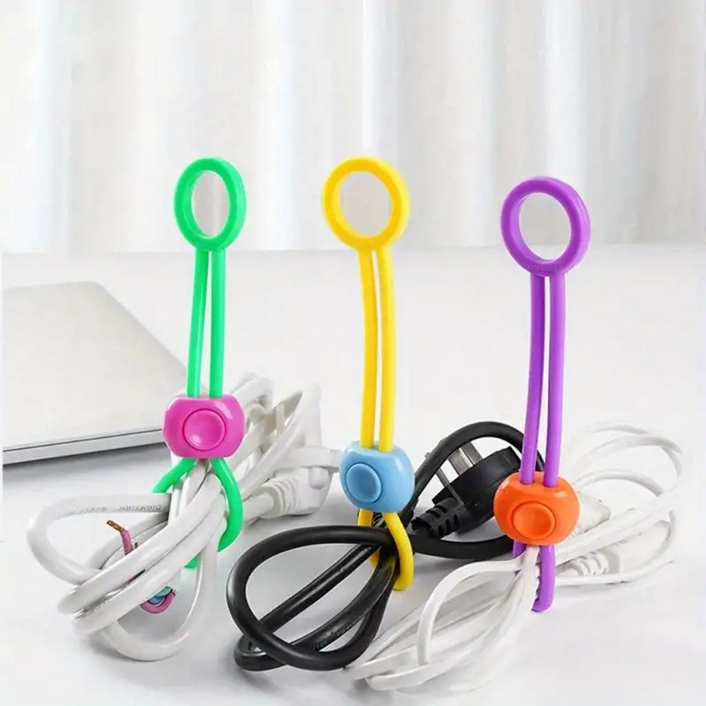 Goxawee Multicolour Bandage Sealing Clip Creative Practical Binding Rope Strapping for Snack Bags Kitchen Storage Food
