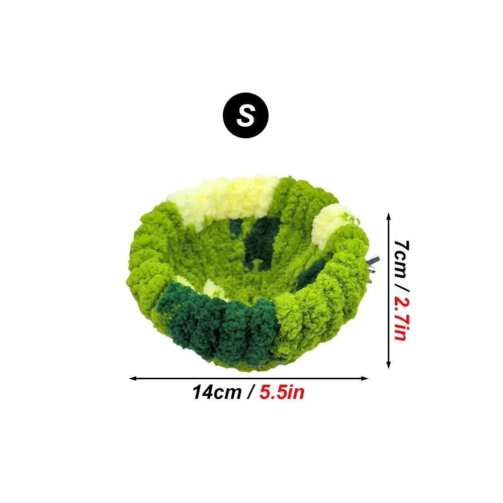 Parakeet Nest Cockatiel Bed Bird Nest Winter Sleeping Bed Plush Warm Bird Beds Comfortable Winter Warmer Pet House Warm Hut Tent Green