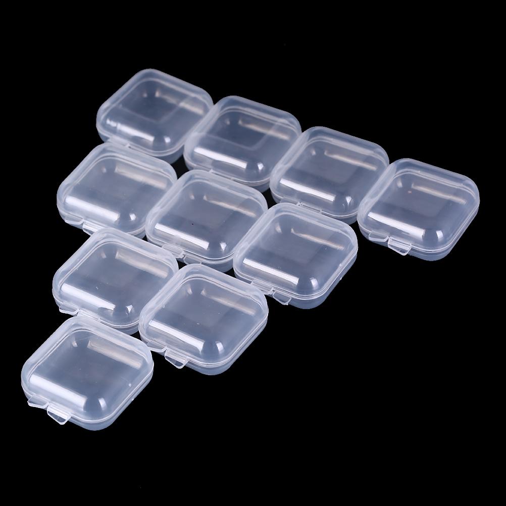 10pcs/20pcs Pill Earplugs Clear Mini Pill Storage Container Weekly Tablet Pill Medicine Box Plastic Case Organizer New