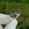 Pentagon Neon Apatite Rough Stone 925 Sterling Silver New Solitaire Ring Jewelry