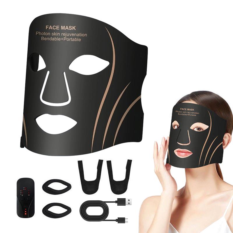 Therapy Mask for Whole Face, Adopts Soft Silicone Material, Launches Mixed Colored Lights, Acts As Led Face Mask