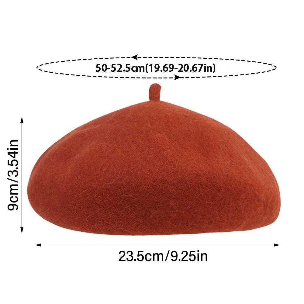 Woolen Warm Winter Kids Berets Solid Color Baby Pumpkin Cap Infant Winter Beanie  For Baby Girl