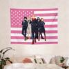 Tapiz de Equipo Jujutsu Kaisen Bandera Americana Rosa Colgante de Pared de Anime Decoración para Dormitorio de Estudiantes para Fans de JJK Pared Única con Impresión Plana