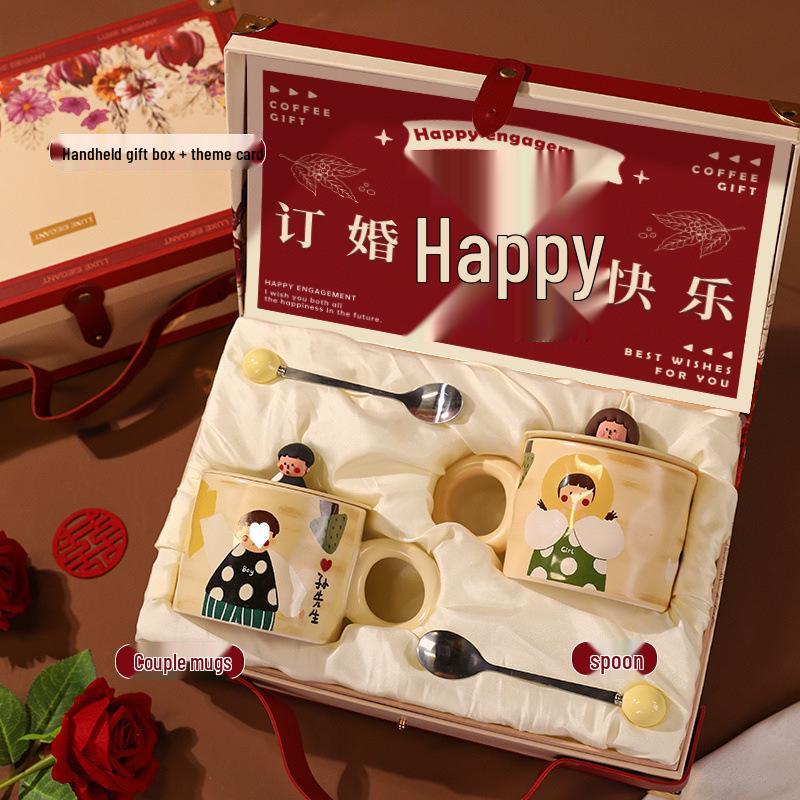 Elegant Wedding Gift Box: High-End Bead Storage Cups for Newlywed Couple or Bride s Best Friend