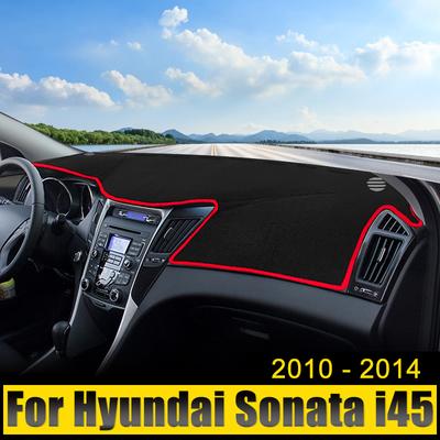 Car Dashboard Cover Avoid Light Pad Sun Shade Case Anti-UV Carpets Non-Slip Mat For Hyundai Sonata I45 2010 2011 2012 2013 2014
