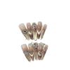 Handmade Golden Flash French Cat Eye Pearl Small Diamond Dusk Removable Wearable Armor
