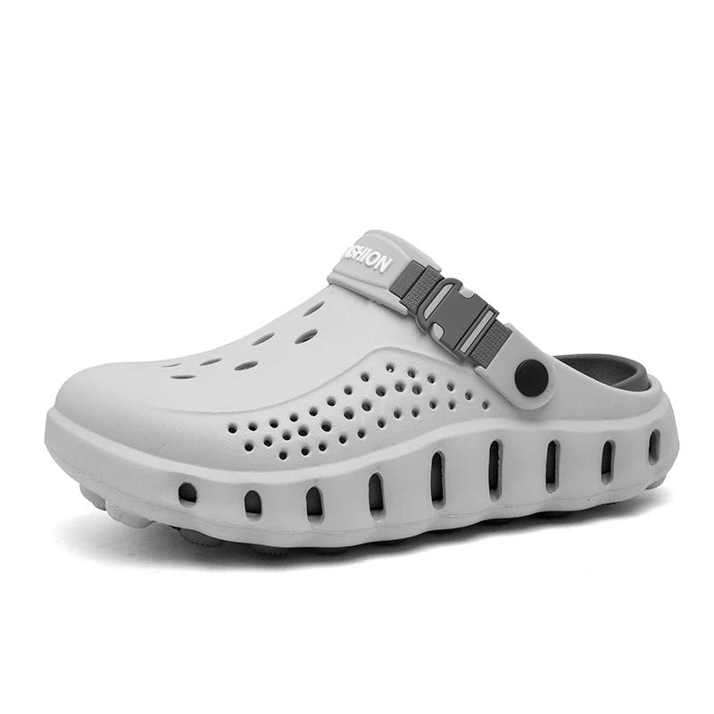 2026 New Men's Sandals Outdoor Soft Thick Sole Slides Breathable Sandals Non-Slip Garden Lightweight Summer Beach Slippers