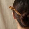 Double-sided Carvings Wooden Hair Stick Updo Accessory Ancient Style Hair Chopstick  Girl