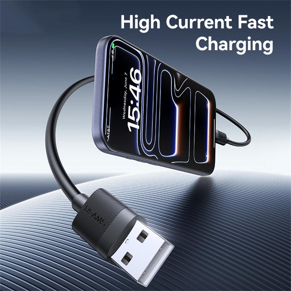 USAMS SJ777 U94 3A 18W USB-A to Type-C Fast Charging Cable Data Transfer Cord for Phones/Tablets