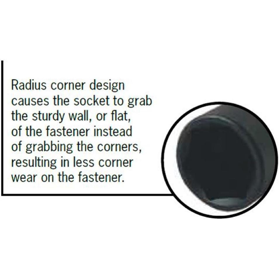 Sunex 5826C 1-Inch Drive 1-1/2-Inch 13/16-Inch Square Combination Budd Wheel Impact Socket