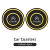 Silicone Double Ring Car Cup Mat Anti-Slip Insert For Citroen C4 C3 C5 C1 C2 Berlingo Celysee Cactus Picasso Aircross Saxo Grand aks256