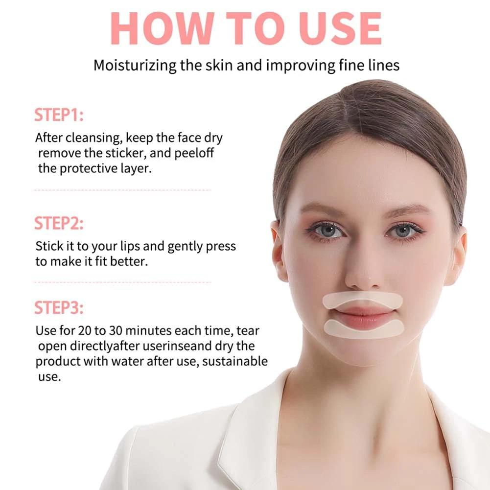 Anti Wrinkle Patches for Lip 8pcs Silicone Patches for Smile Lines Wrinkle Repair Remover Patches for Face Overnight Skin Care