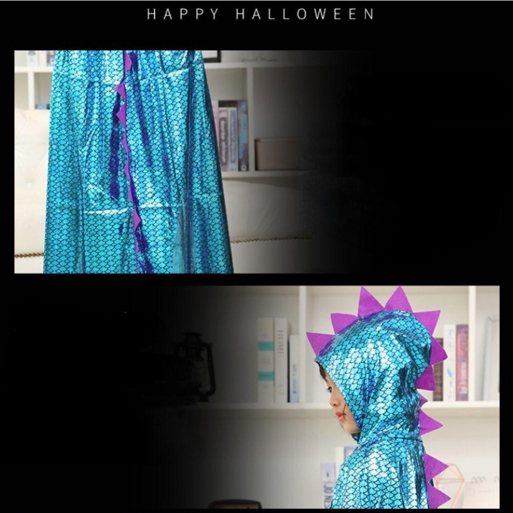 Kids Witch Animal Children's Day Halloween Party Cloak Cosplay Costume Hooded Cloak Dinosaur Cape