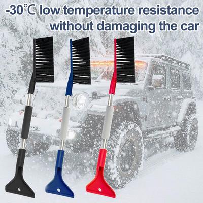 Extendable Car Snow Shovel Ice Scraper Winter Auto Windshield Cleaner Brush Detachable Broom Snow Removal Tool Accessories