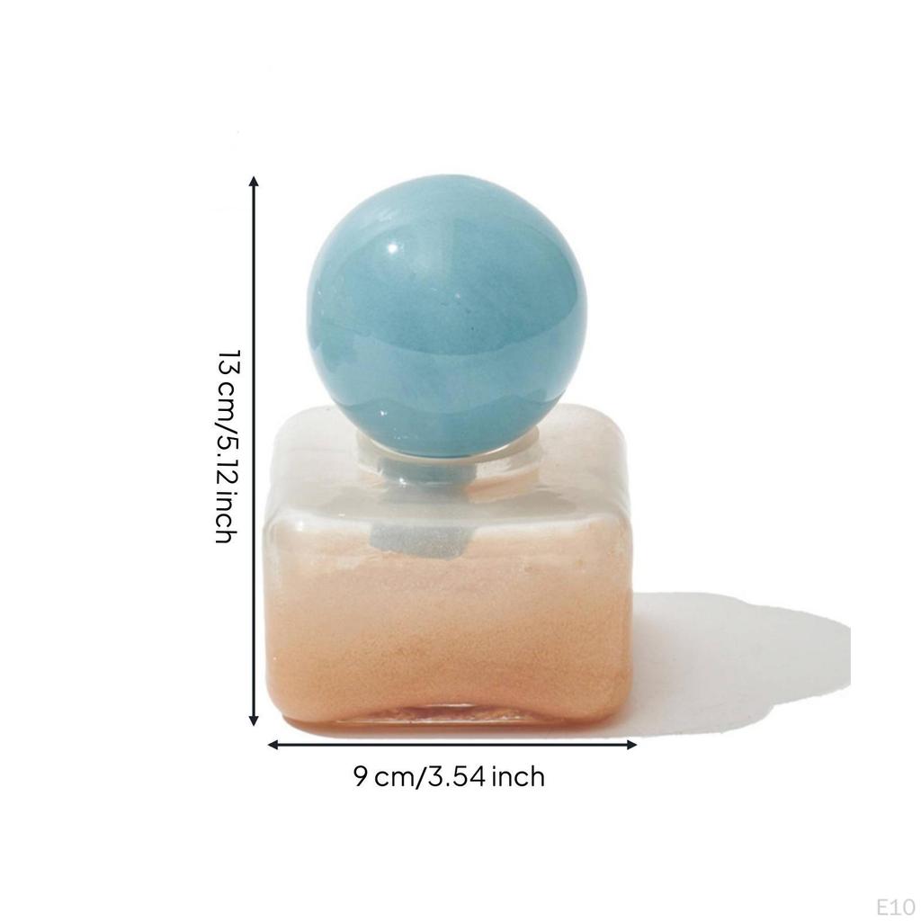 Tabletop Ornament Glossy Decorative Bottle Compact Shelf Decor Piece for Bookshelf, Office Desk,