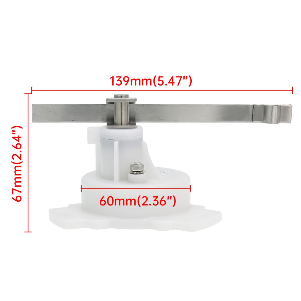 52mm Boat Balance Gauge 0-190ohm Boat Trim Meter Trim Tilt Indicator Digital Pointer Gauge 7-color Backlight For Yacht Marine