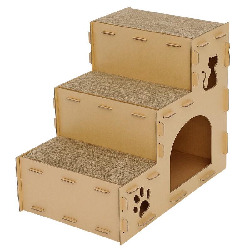 Hoopet Corrugated Cardboard Cat House & Scratcher