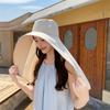 1/2/3PCS Summer Women's Sun Protection Sunshade UV Protection Hat Large Brim Face Covering Hat Face Mask Neck Protection Hat