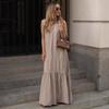 European-American 2025 Sleeveless Backless Summer Casual Long Dress - New Fashion Slimming Design
