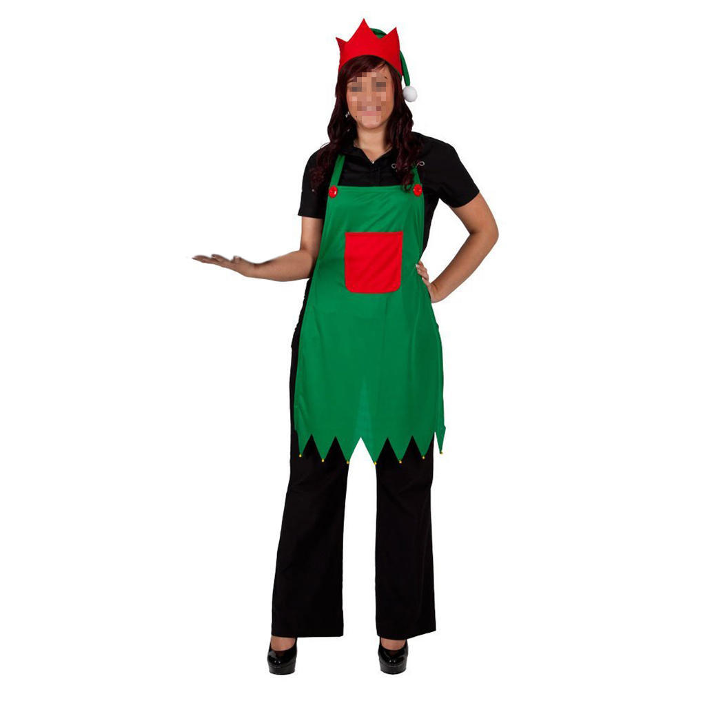Elf Apron \u0026 Hat Set Adult Elf Costume 