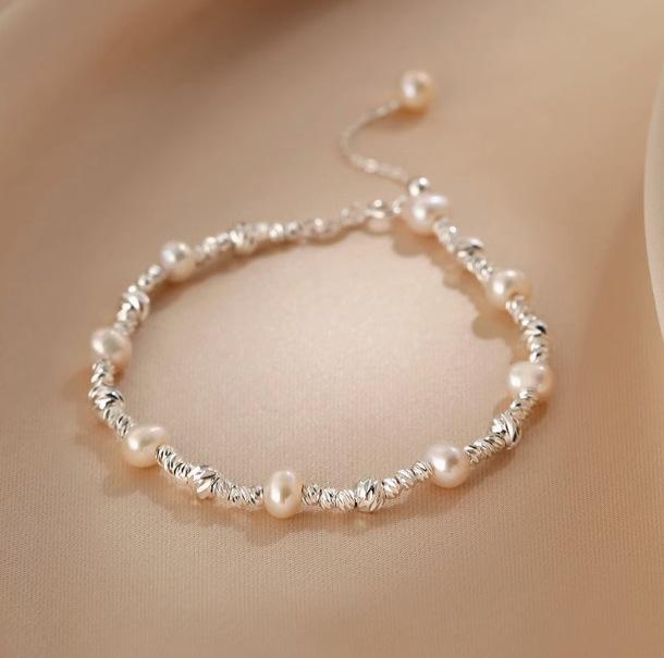 Gypsy natural pearl bracelet temperament simple splicing beaded jewelry popular exquisite bracelet