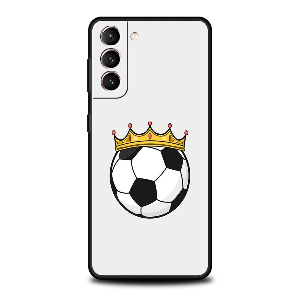 

Phone Case For Samsung Galaxy S25 Edge S24 S23 S22 S21 Ultra S20 FE 5G S10 S10E S9 Plus Soft TPU Cover Soccer Heartbeat Galaxy S20 FE