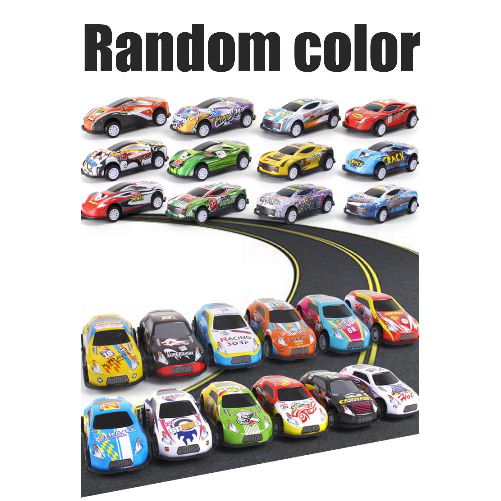 Trageți înapoi mașină de jucărie pentru copii mașină de tablă jucărie mini buzunar 12 jucării pentru vehicule de curse jucării cu frecare metalică