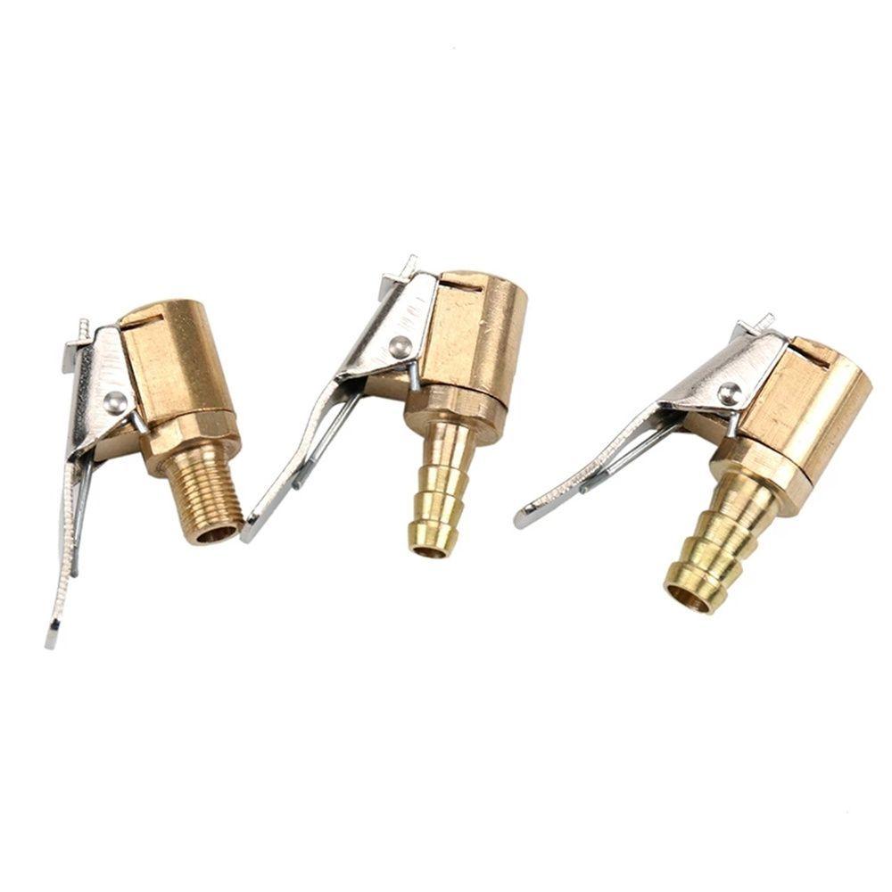 Car Accessories For Compressor Car Auto Brass 8mm Tyre Wheel Tire Air Chuck Inflator Pump Valve Clip Clamp Connector Adapter
