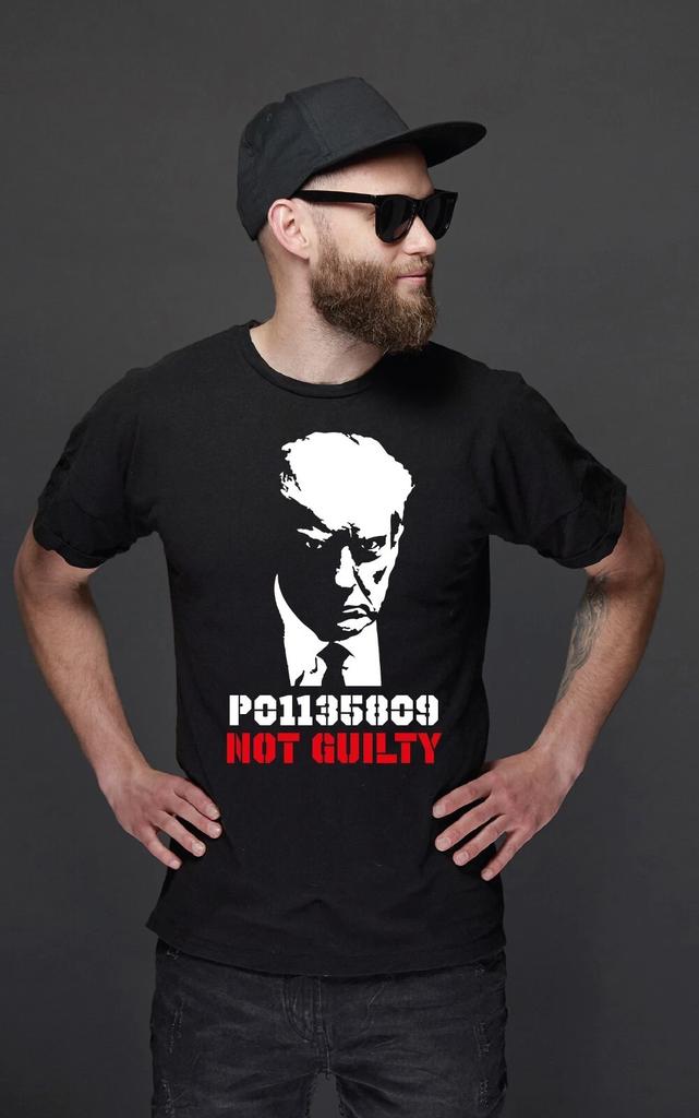 Donald Trump P01135809 NOT GUILTY Mugshot T-Shirt - USA MAGA 2024 Mug Shot
