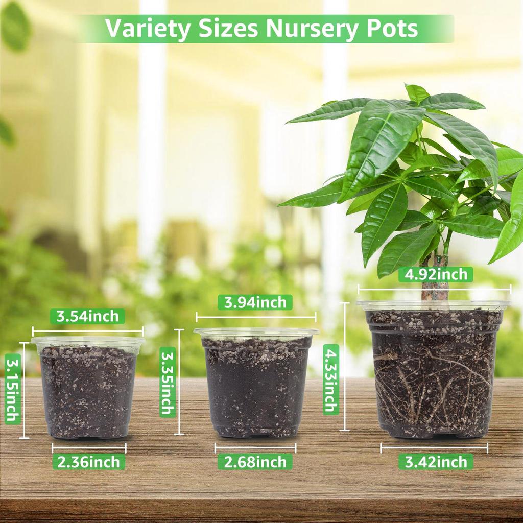 30Pcs Nursery Pots for Plants Container Multi Purpose Accessory Lightweight Starting Trays Seedling