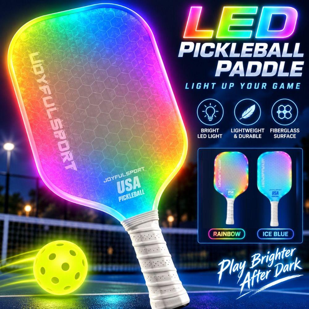 Frosted Surface Pickleball Paddles LED Lighting Pickle Ball Paddle Professional Game
