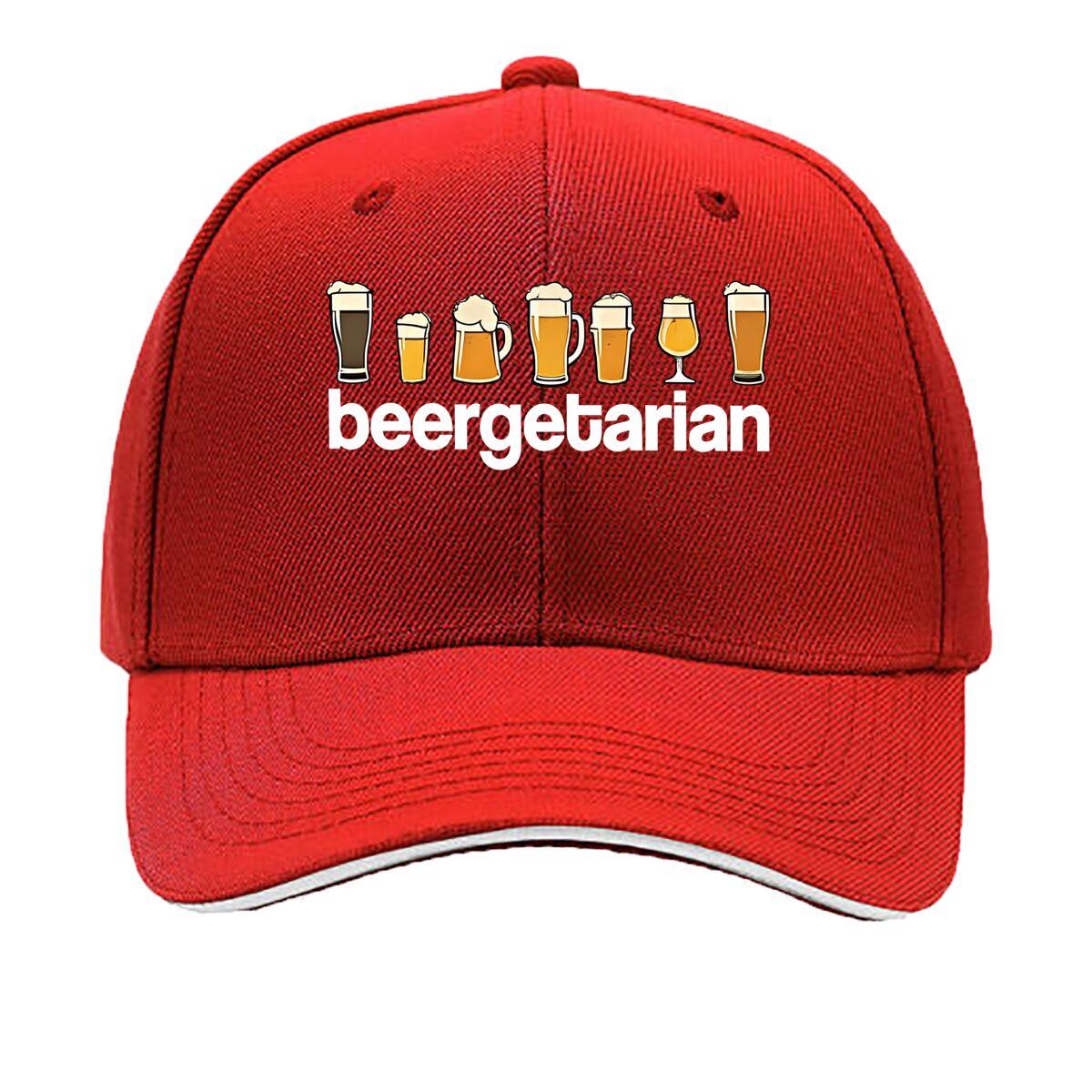 Fashionable BeerPrinted Baseball Cap The King Of Bar Socializing Perfect for Brotherhood Parties  Sandwich Baseball Cap One Size