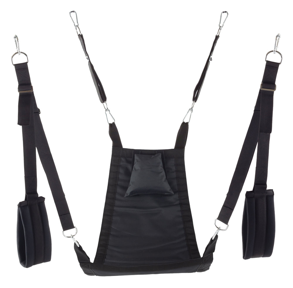 Mykonos Fabric Sling - Complete Set - 4 Points Black - VIP Sling - Playroom Donjon