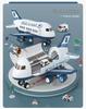 Extra Large Inertial Toy Airplane with Storage, Lights & Music - Educational Toy Set for Kids